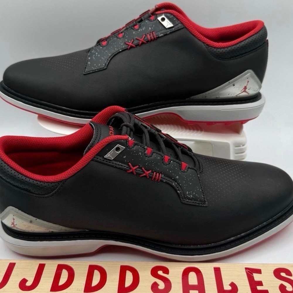 Nike Air Jordan ADG 5 Low Golf Shoes Black Red Bred FQ6642-001 Men’s Sizes